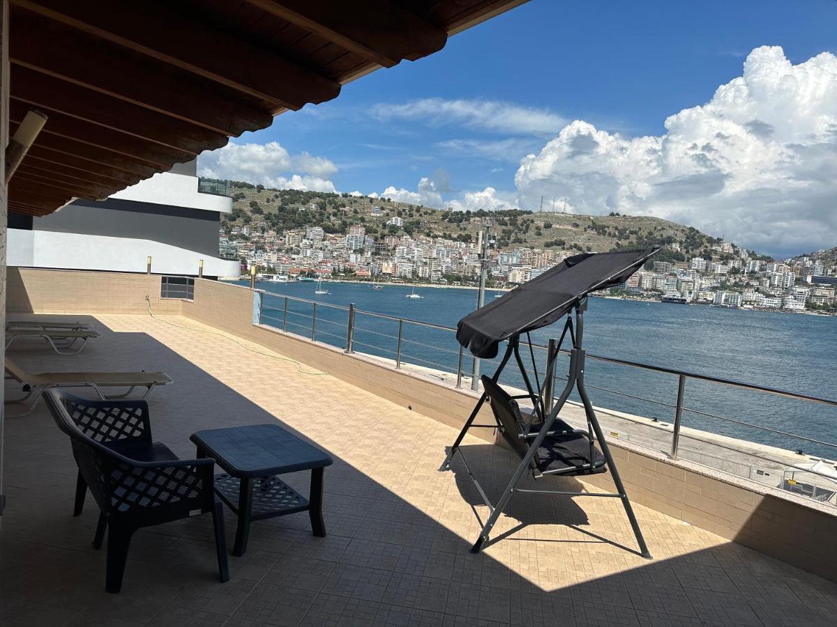 Penthouse Sea View Apartment Sarande Exterior photo